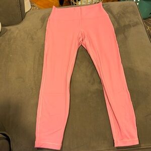 Lululemon pink Align 25 inch leggings, inseam is 18 inches